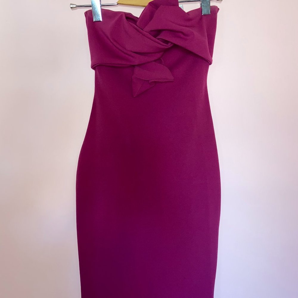TopShop Deep Pink Bodycon Midi Dress